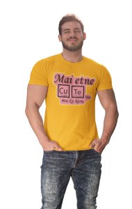 Main etne cute (Yellow T) -Tshirts for Maths Lovers - Foremost Gifting Material for Your Close Ones