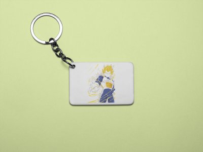 Vegeta - Printed acrylic animated Keychain(Pack Of 2)