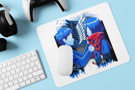 Mikasa Ackerman characters- Printed animated Mousepad for animation lovers