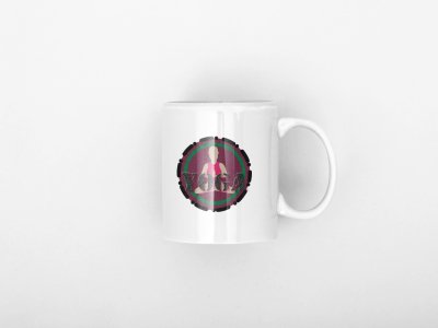 Yoga Text Meditating illustration - Printed Coffee Mugs For Yoga Lovers