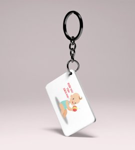 Diwali Funny Meme Keychain - Risk Hai To Ishq Hai(Pack Of 2)