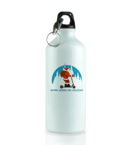 Biker Santa: Best Designer Sipper Bottle For Christmas by (brand) Unique Gift For Boys Girls